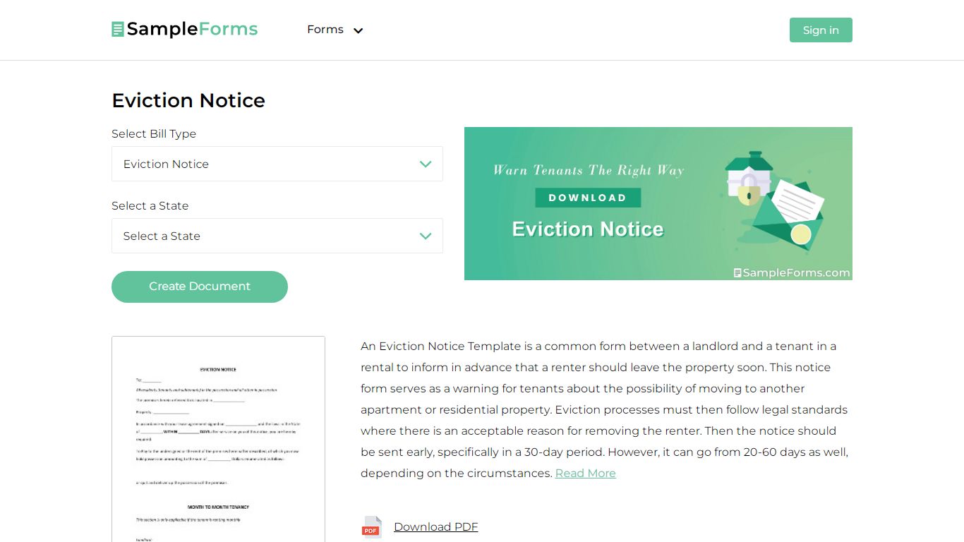 FREE Eviction Notice Forms [PDF, Word] - sampleforms